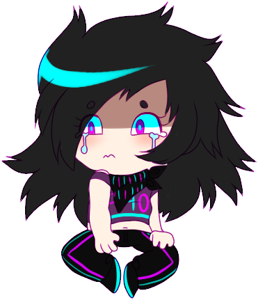 Sad Baby By Plxledust - Cartoon (371x431)