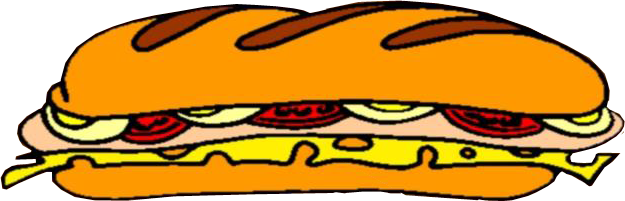 Les Crudités Sont Gratuites - Submarine Sandwich Throw Blanket (625x201)