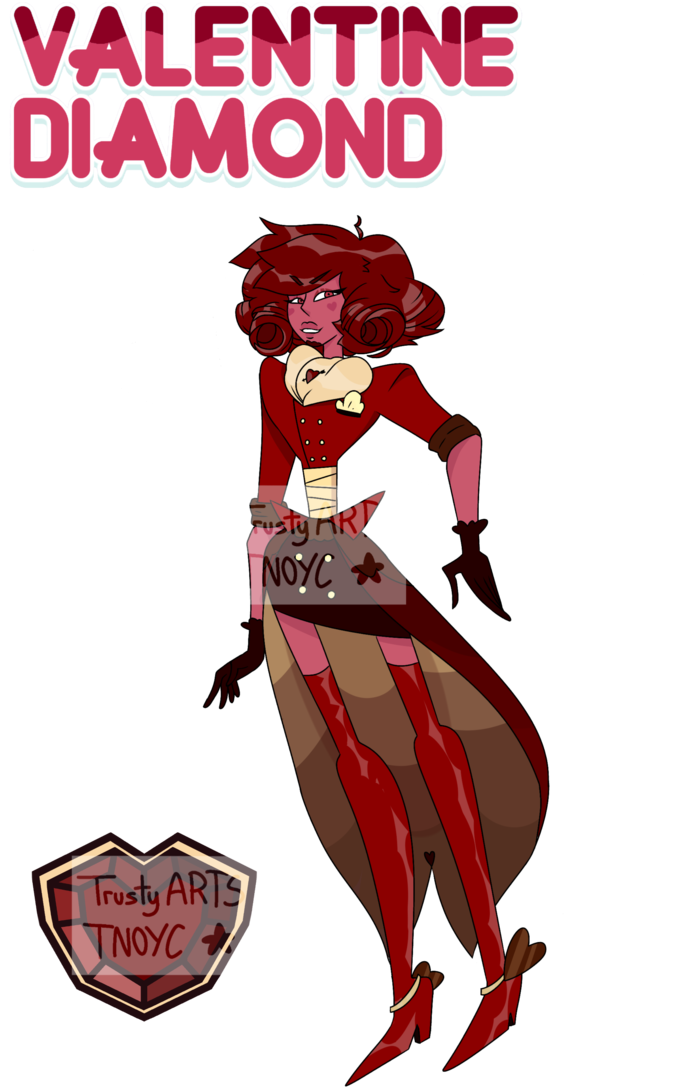 Gem Adopt / Valentine Red Diamond By Trustyarts - Gemstone (711x1125)
