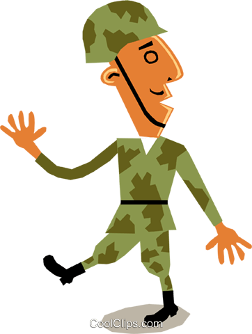 Soldier Marching Clipart 4 By Julie - Soldier Marching Clipart 4 By Julie (362x480)