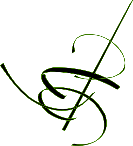 How To Set Use Black Cocktail Swirl Svg Vector - Green Swirl (540x593)