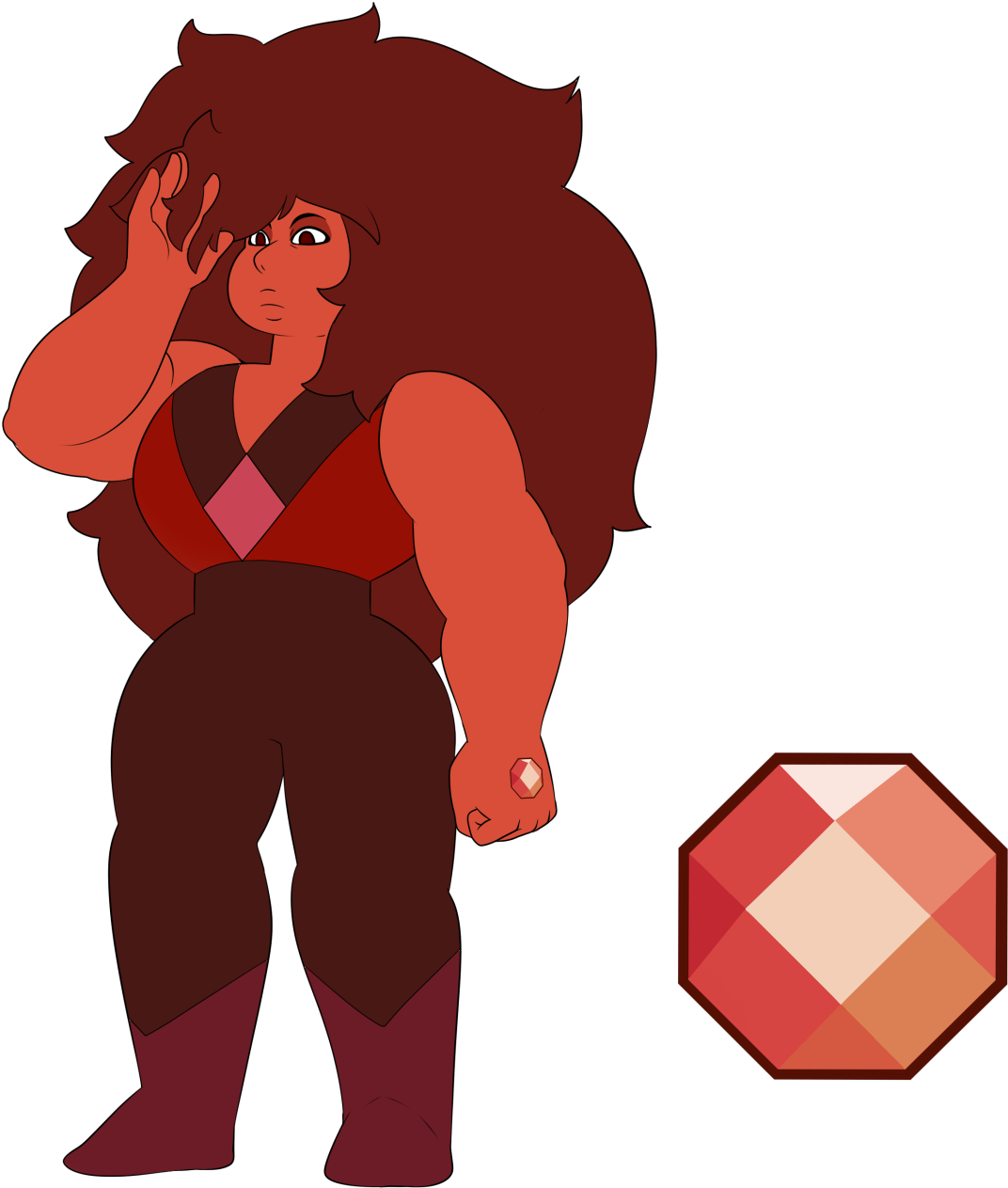 Gemcrust - Steven Universe Gemcrust Red Diamond (1280x1300)