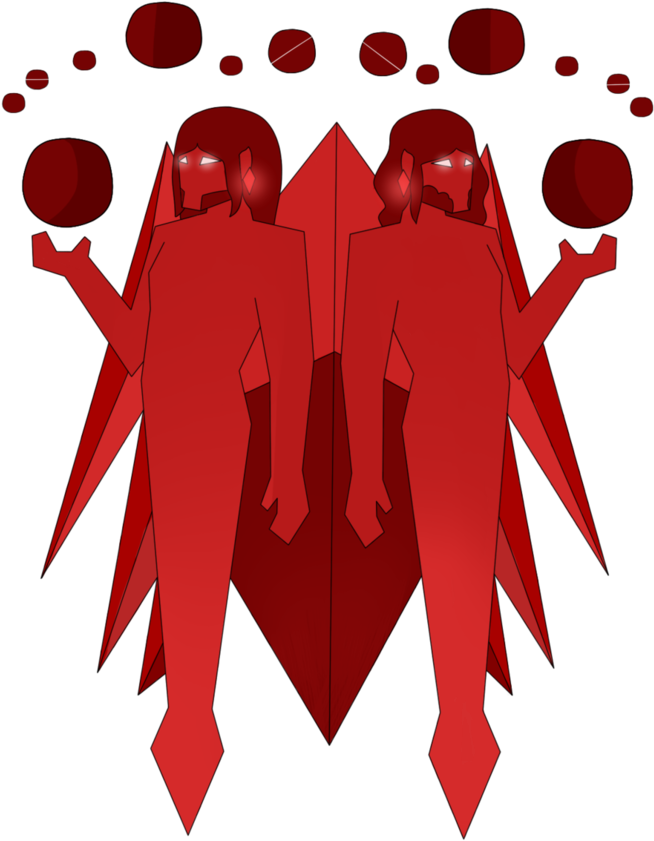 [g] Wine And Vermilion Diamond Mural By Bowtiewashere - Illustration (760x1052)