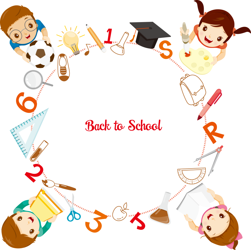 Student School Supplies Illustration - School (875x872)
