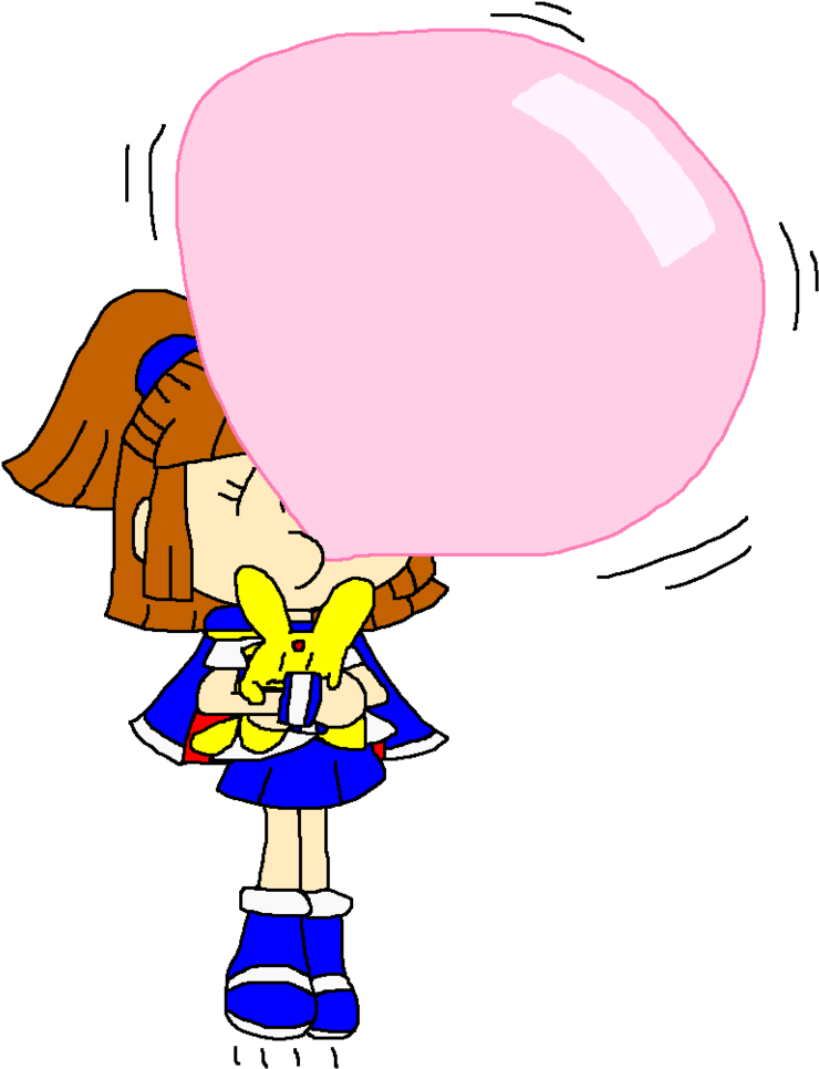 Arle And Carbuncle Floating Away By Pokegirlrules - Arles (812x985)