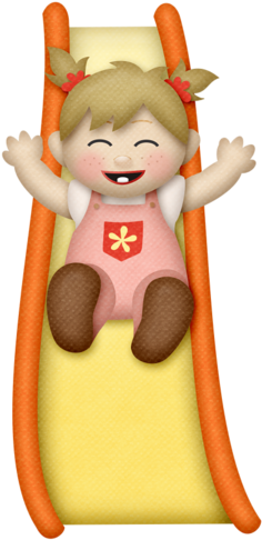 Blond Haired Girl ~ Slide - Child (253x500)