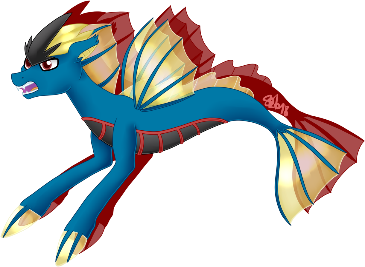 Spokenmind93, Gyarados, Oc, Open Mouth, Pokémon, Ponified, - Cartoon (1280x940)