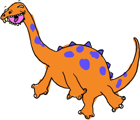 Floating Derposaurus By Freakzter-freebies - Animal Figure (600x515)