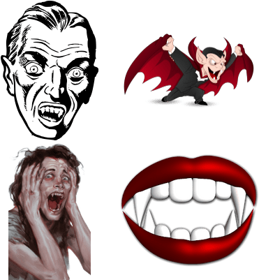 Vampires - Bunapashop Graphic Human Face - Scary Spooky Halloween (400x400)
