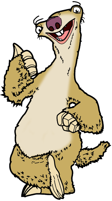 Sid, Manny Manny Sid Thumbs Up - Sid Ice Age Clipart (373x667)