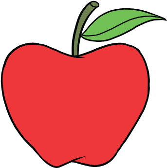 Apple Tree Drawing - Objects With Red Color Clipart (400x400)