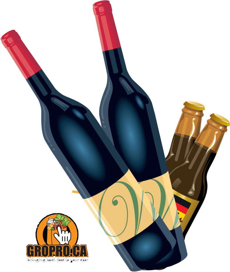 Add Spirits, Wine Or Beer To Gift Basket Or Bag - Wine (1000x1000)