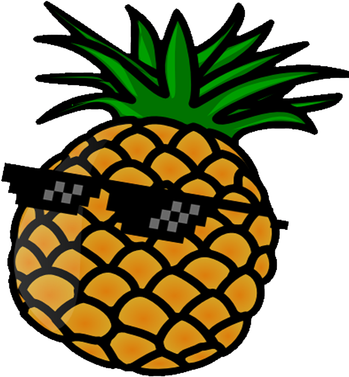 Pineapples Are Cool, Sunglasses Are Cool - Pineapple Clipart Jpg (1280x1707)