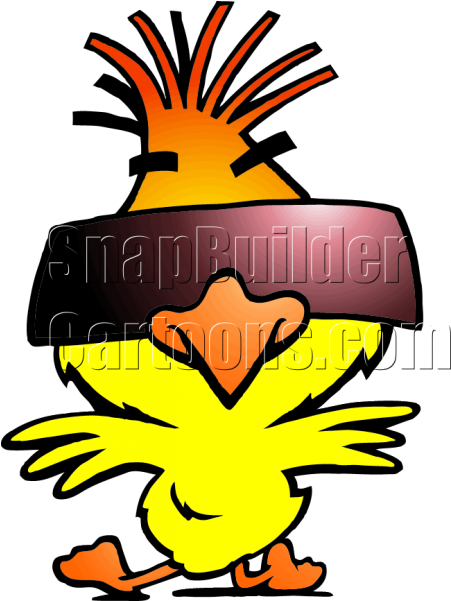 Chicken With Sunglasses Dancing (600x600)