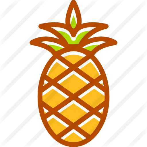 Pineapple - Abacaxi Silhueta Png (512x512)