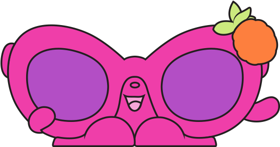 Charlotte Shades - Pink Sunglasses Shopkin (575x475)