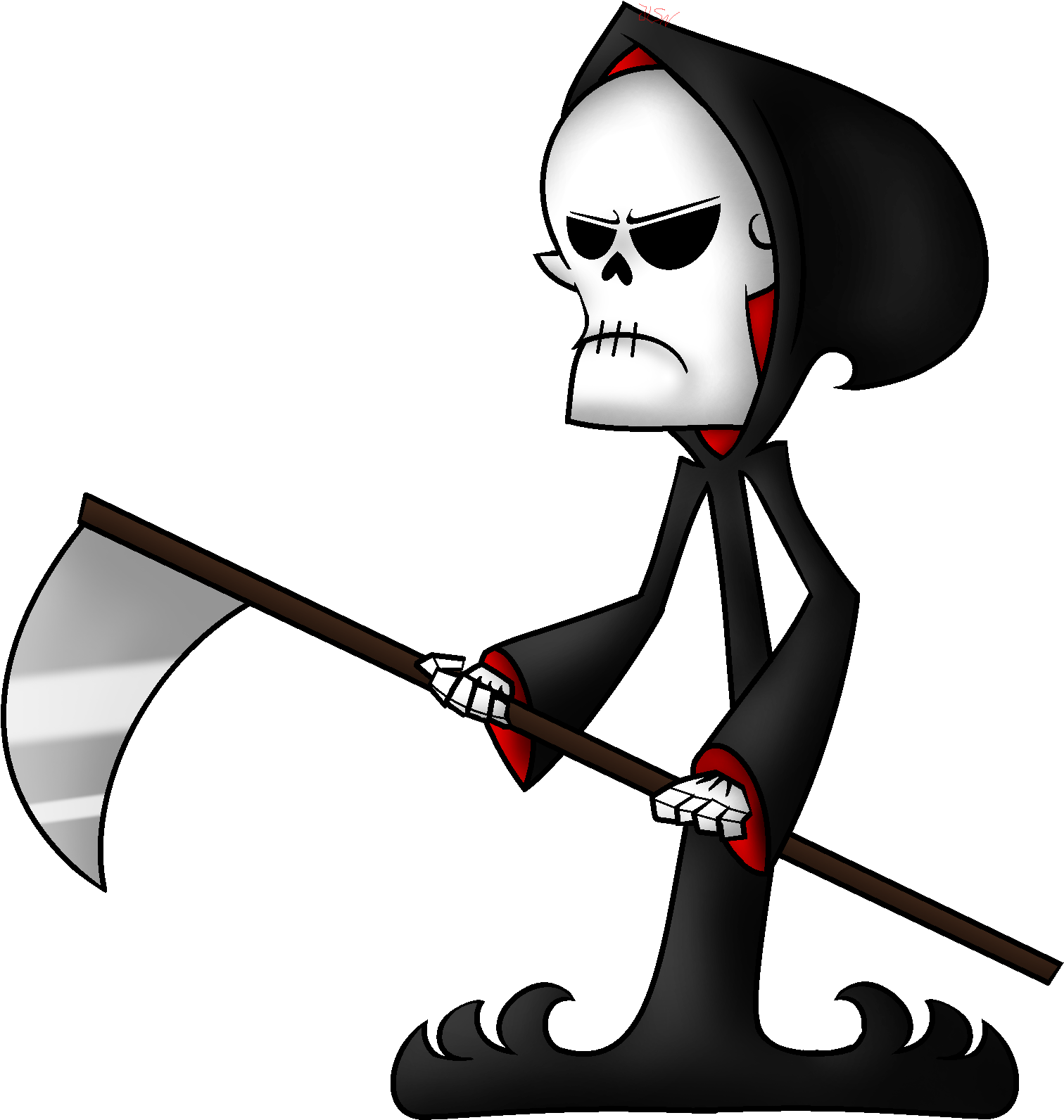 Death Grim Cartoon Network Drawing - Dibujos De Cartoon Network (2204x2096)