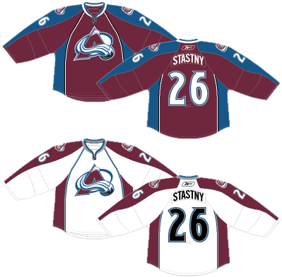 Nhl Colorado Avalanche - 5pc Jersey Drapes - Curtains (410x411)