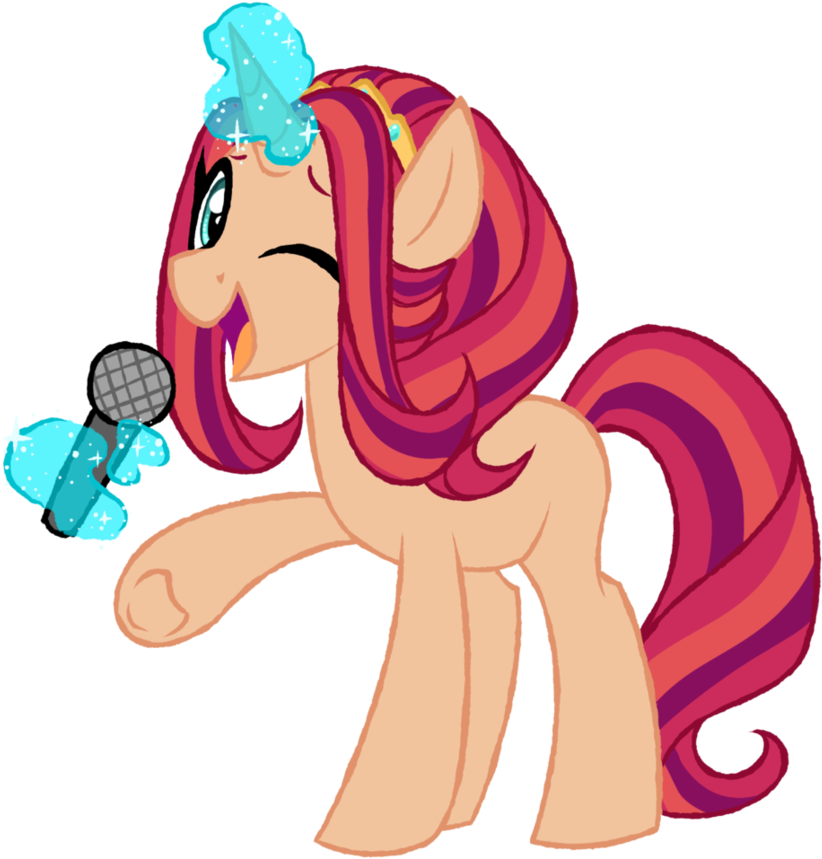 Pop Star Unicorn By Azure Art Wave - Cartoon (919x869)