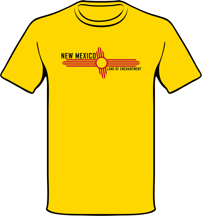 New Mexico Land Of Enchantment - T-shirt (842x902)