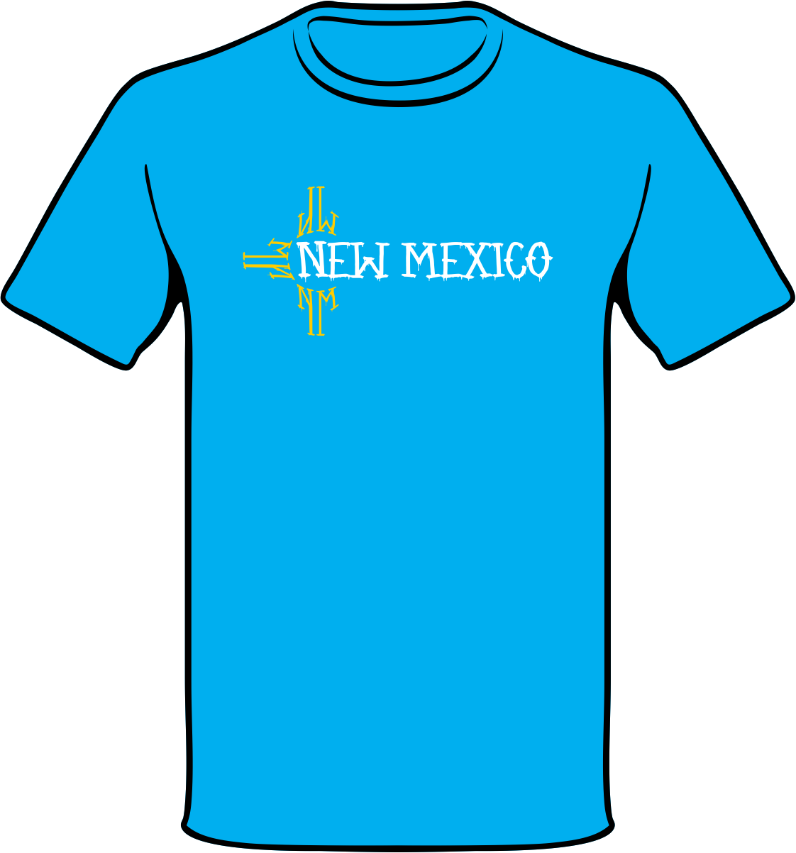 Paint Drip New Mexico - Shirt (1122x1202)