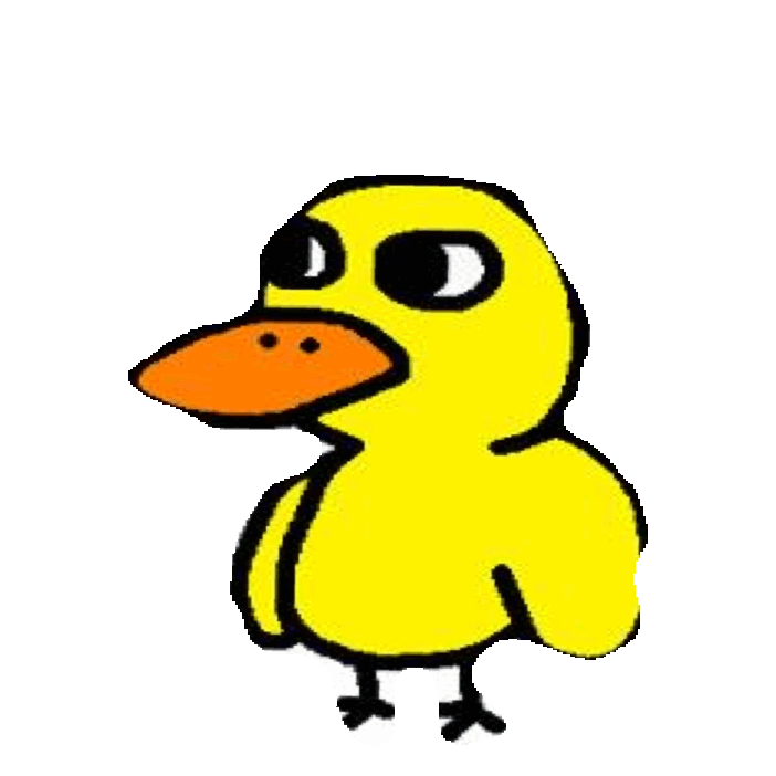 Duck Sticker By Imoji For Ios Amp Android Giphy - Duck Song Duck (470x518)