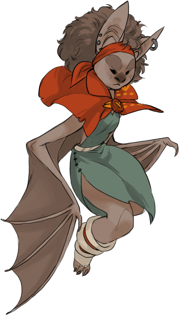 Drawn Bat Deviantart - Bat Monster Girls (682x1146)