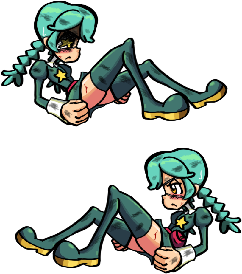 Annie Defeated By Southpawper - Cartoon (844x946)