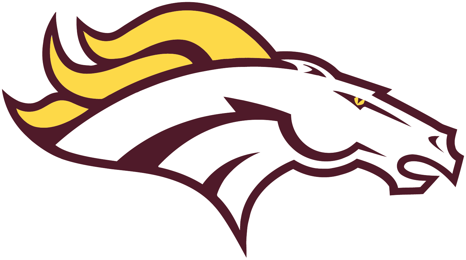 Madison Academy Defeated Lauderdale County With A Score - Broncos Logo Black And White (1526x851)