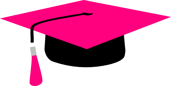 Green Diploma Clip Art Download - Pink Graduation Hat Png (600x302)