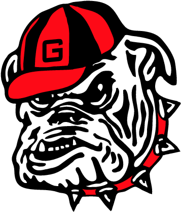 Georgia Bulldog Clip Art Free Georgia Bulldog Image - Georgia Bulldog Baseball Logo (373x436)