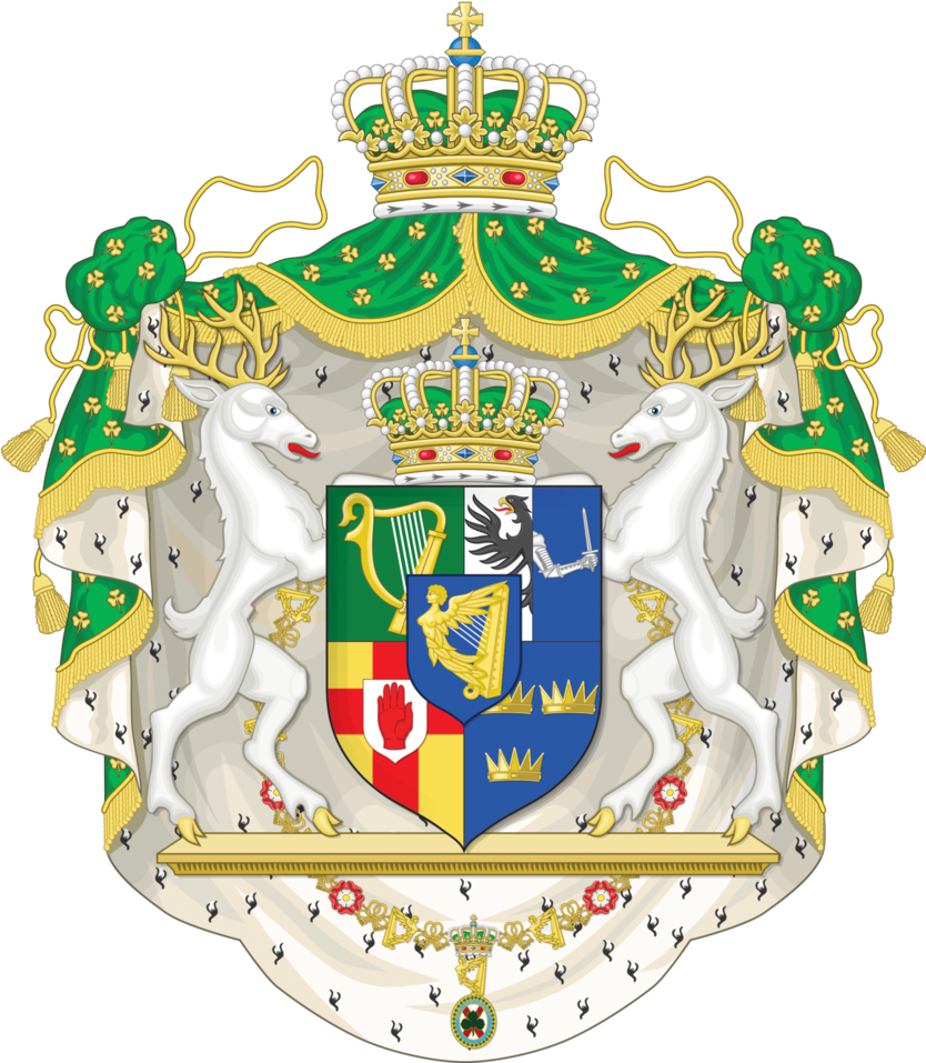 Crown The Empire Crown Download - Ireland Coat Of Arms (834x957)
