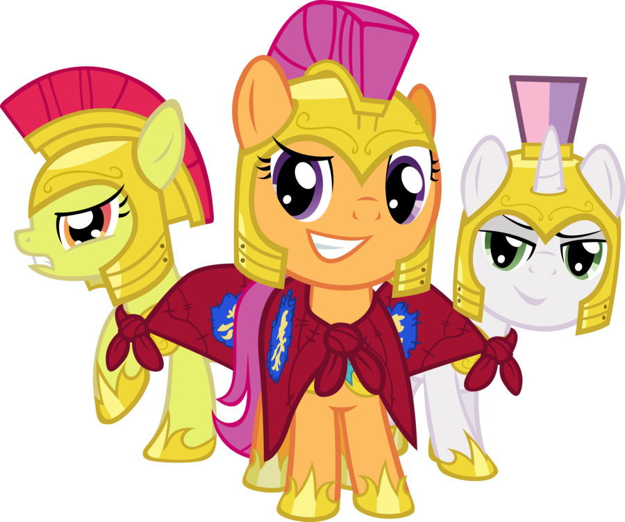 Cutie Mark Crusader Royal Guards By Spaceponies - Cutie Mark Crusaders Solo (900x752)