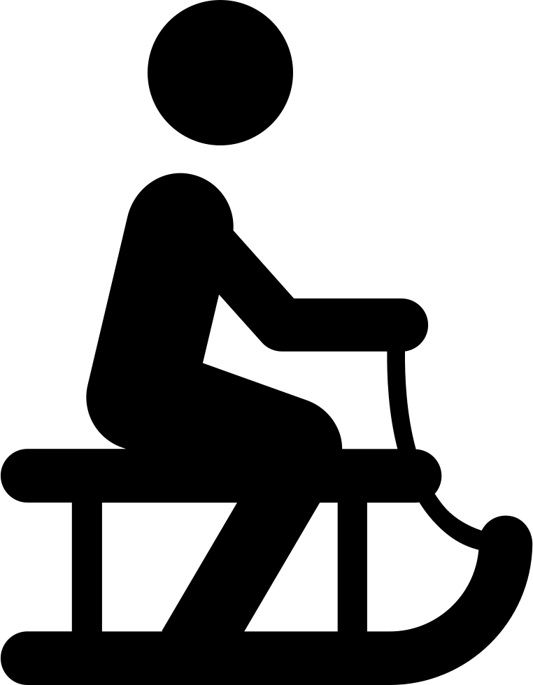 Person Riding On Sleigh Comments - Person Riding A Sled (762x980)