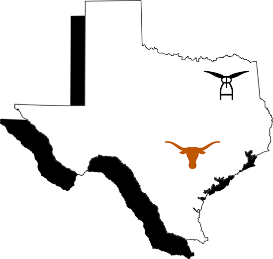 Welcome To Ross Ranch Horns - Texas Outline Transparent (549x520)
