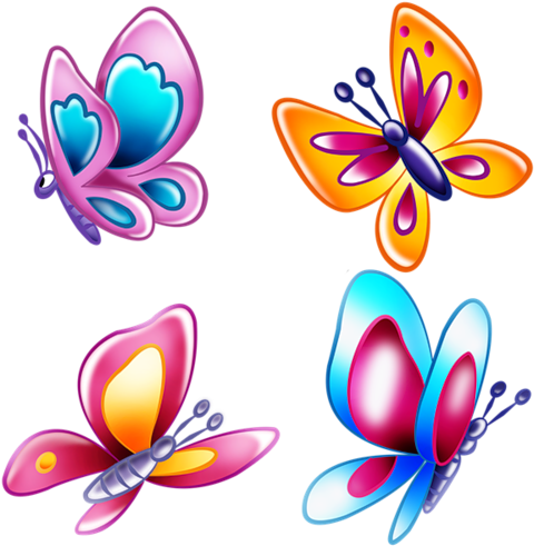 Картинки Бабочки - Бабочки - Картинки Png - Галерейка - Бабочка Клипарт (500x500)