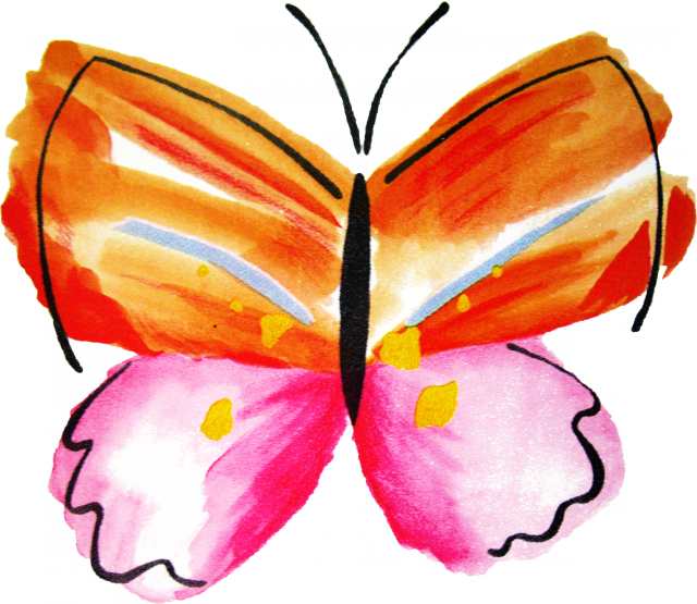 Вот Вам Отсканеных Бабочек С Прозрачным Фоном В * ), - Краски С Прозрачным Фоном (640x555)