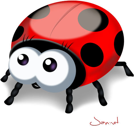 Нарисованная Божья Коровка - Божья Коровка Векторный Клипарт (500x500)