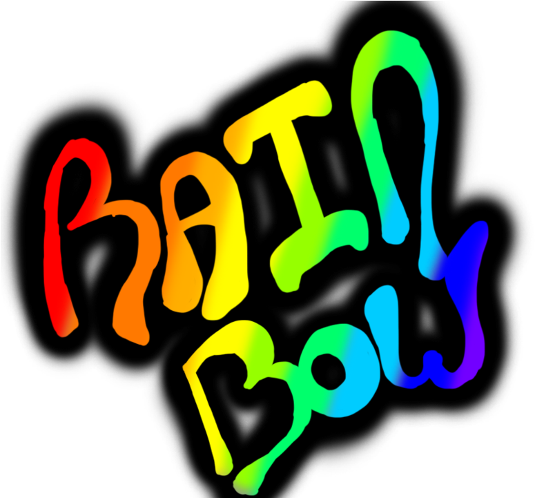 Rainbow Words By Converse-kitten - Graphic Design (900x720)