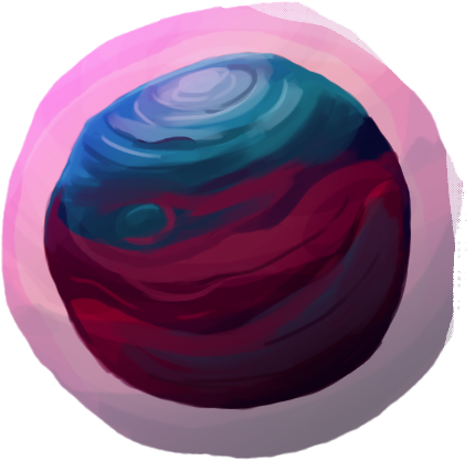 Planet Sprite Purple By Alpha Rats - Circle (430x416)