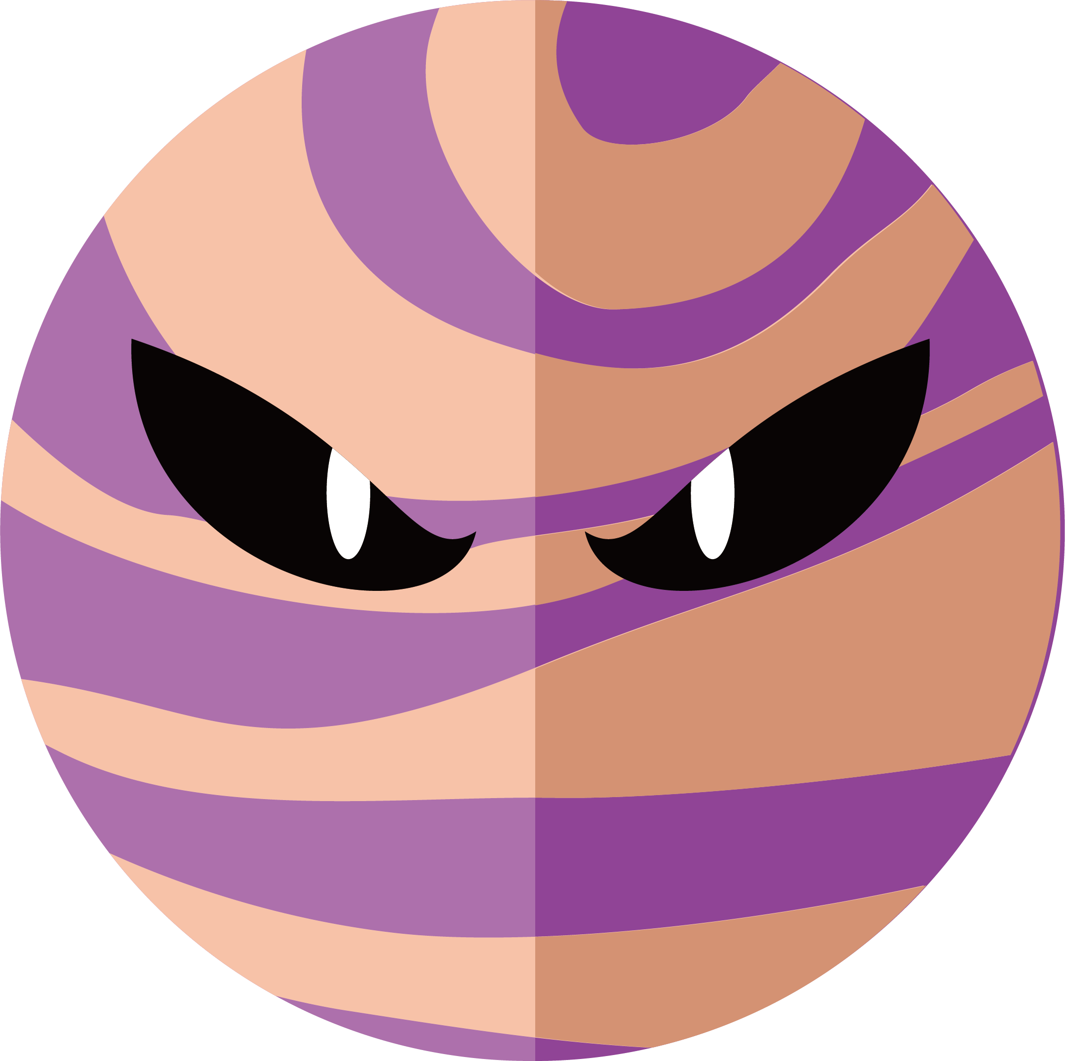 Evil Euclidean Vector Planet - Cartoon (2143x2135)