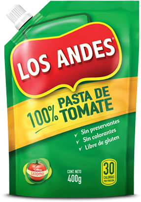 Alimentos Los Andes Salsas Y Aderezos - Salsa De Tomate Los Andes (354x598)