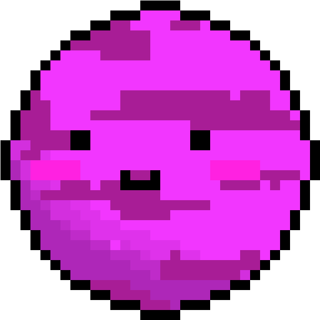 Pink Cute Planet - Septic Sam Pixel Art (780x760)
