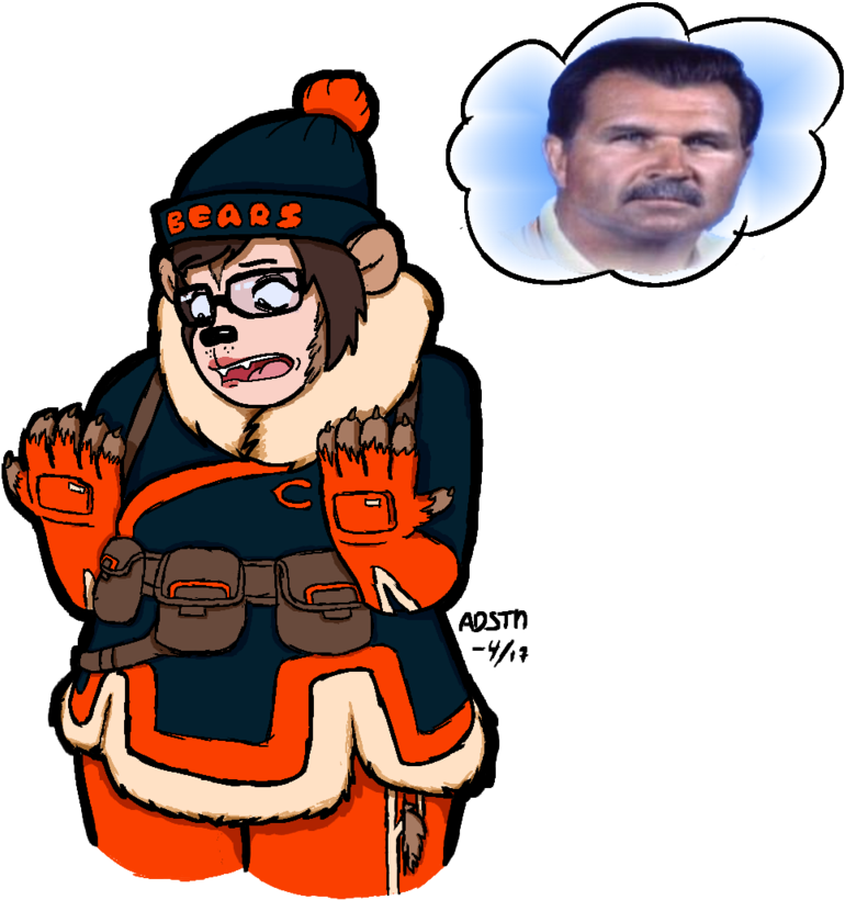 Mei 'chicago Bear' Tf - Digital Art (910x877)