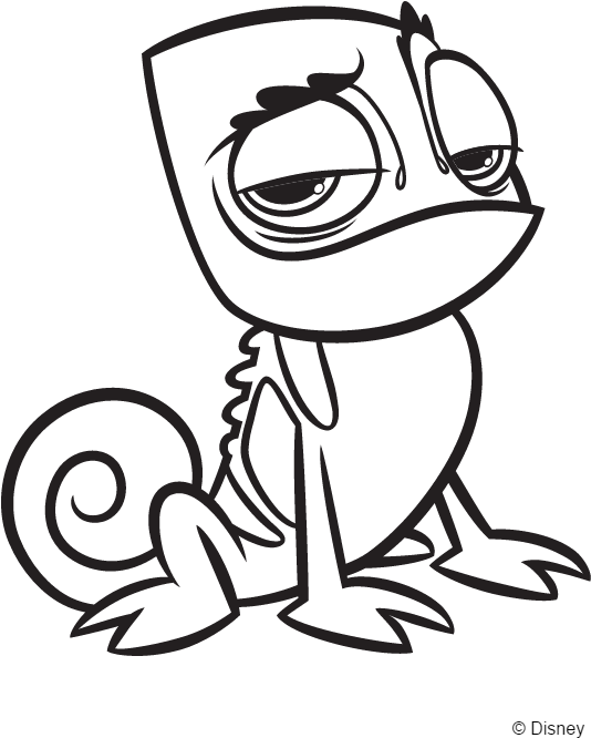 To Download These Free Printables Head Over To The - Tangled Before Ever After Pascal (612x792)