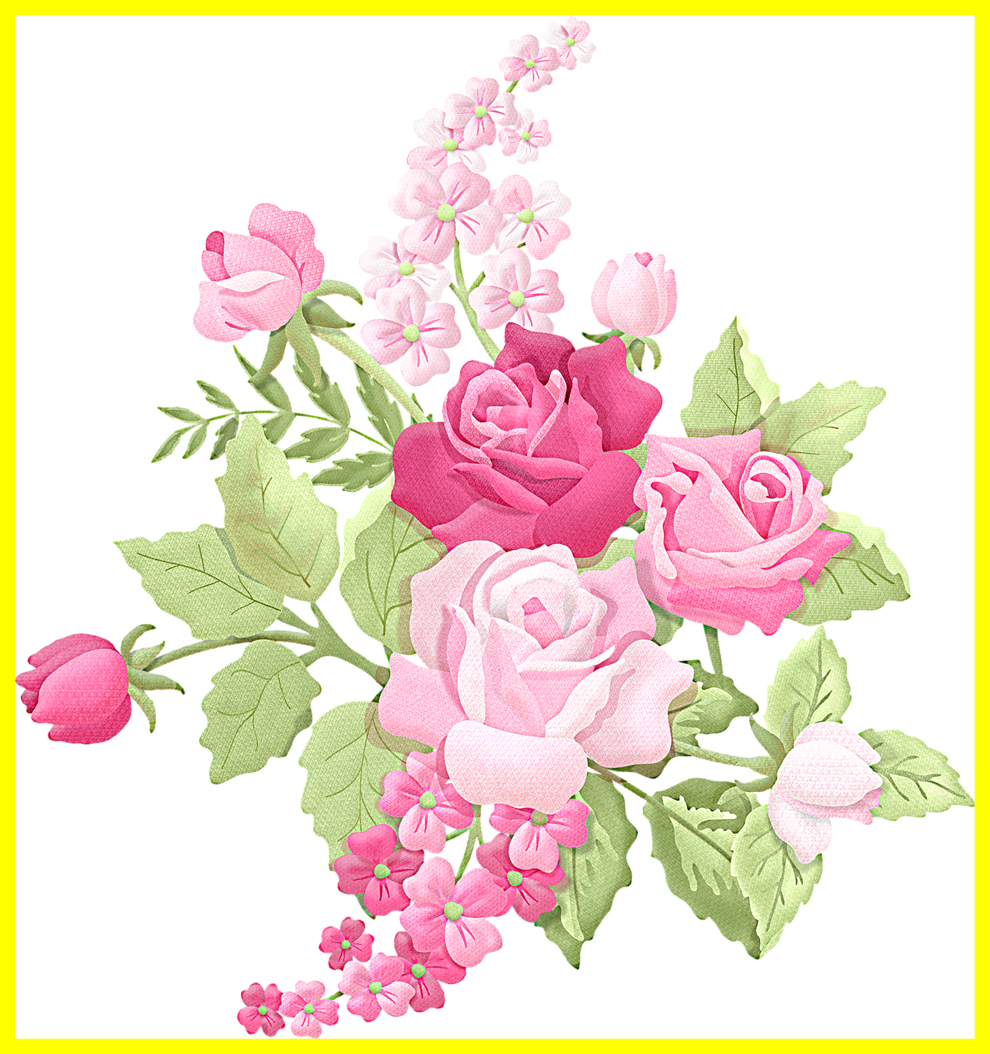 Best Romanceroses Png Decoupage Flower And Cardmaking - Bunga Shabby Chic Png (990x1054)