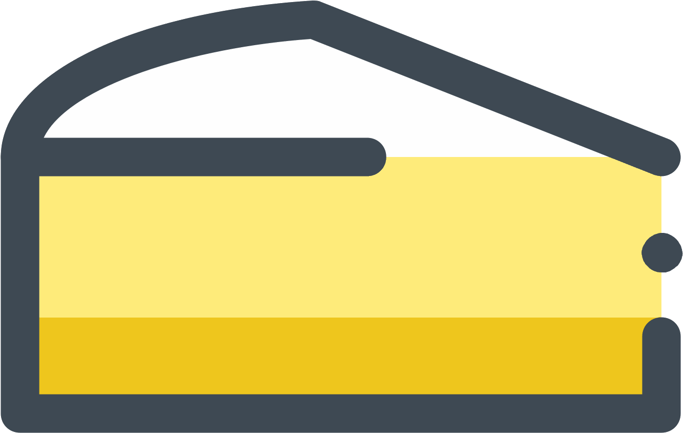Piece Of Lemon Cake Icon - Icon (1600x1600)