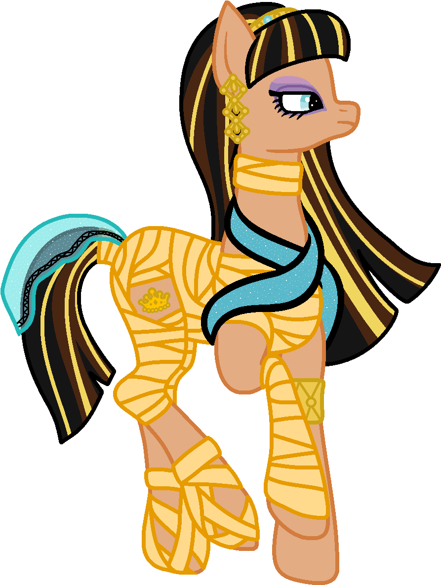 Paper Crafts Luxury Cleo De Nile 16 Denile By Flamefyre1235 - Monster High Cleo De Nile Pony (916x1212)