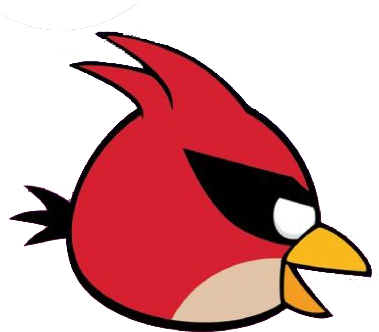 Super Red Sideways Copy - Angry Birds Red Sideways (378x353)
