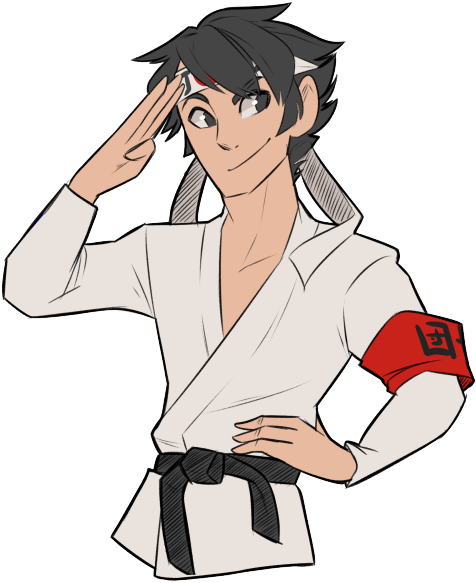 The Club Presidents Club Loojii - Yandere Simulator Budo Masuta Fanart (500x608)